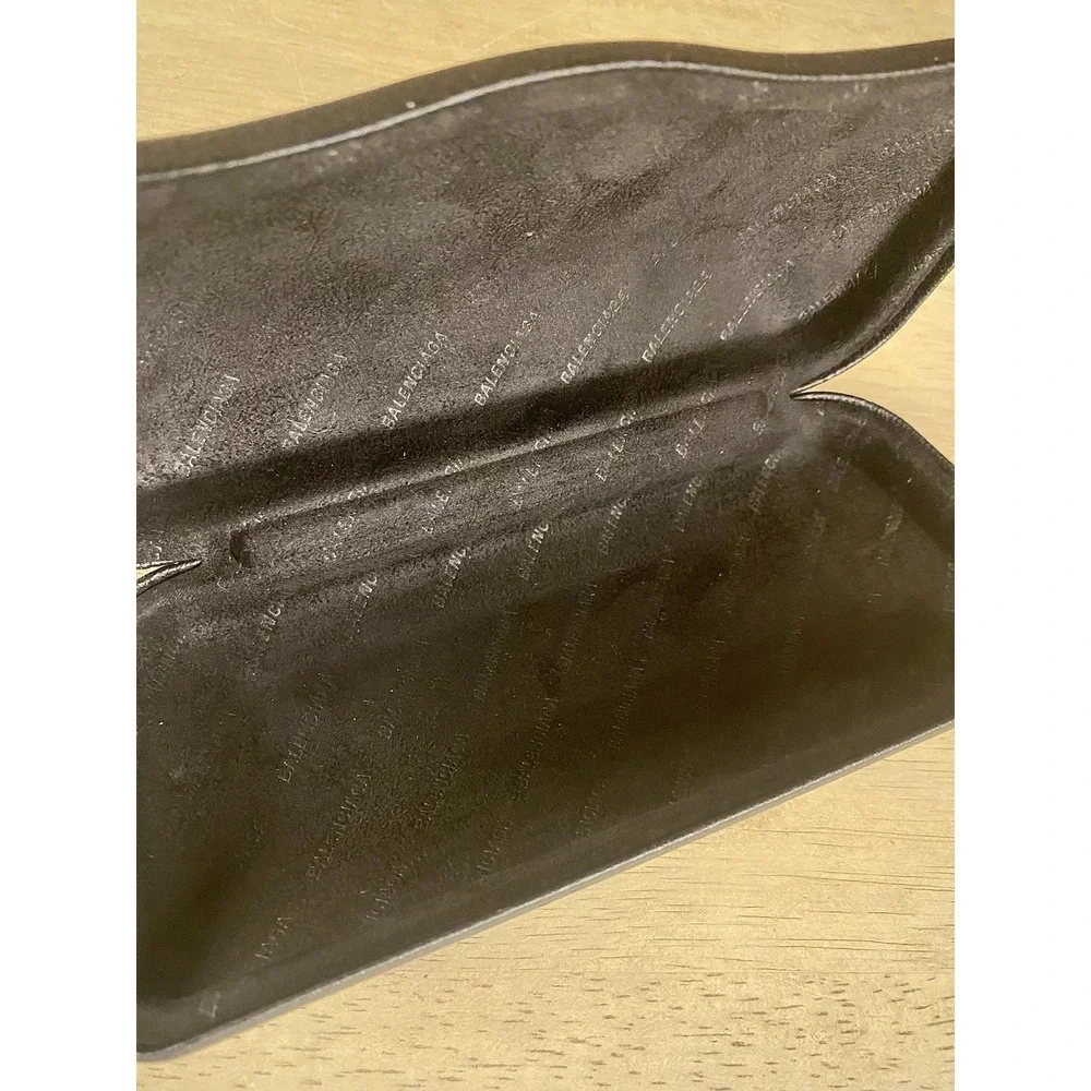 Balenciaga Eyeglasses Case Black‎ Hard Clamshell Authentic Designer